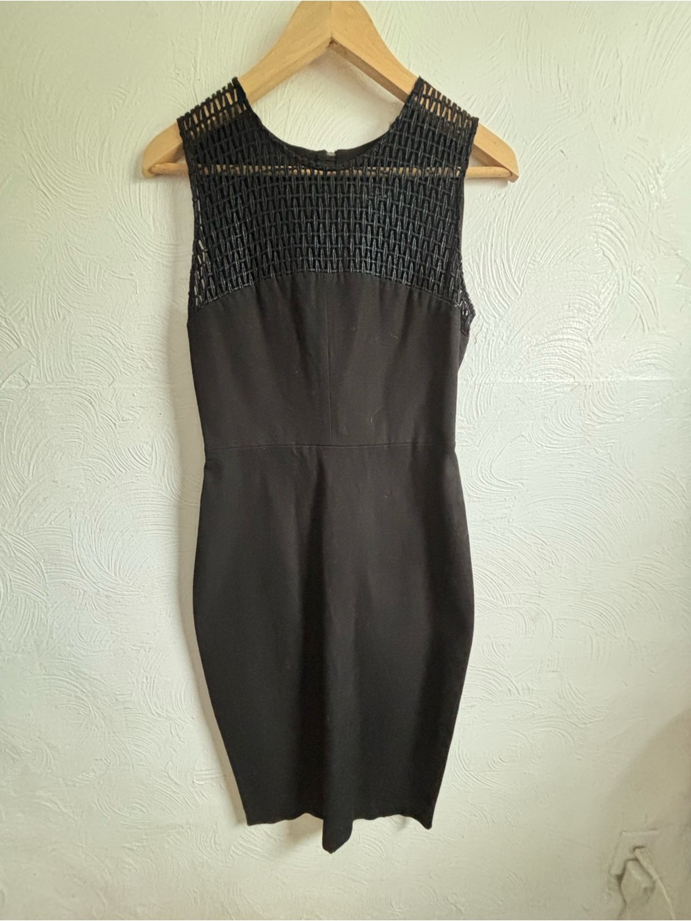 Roland Mouret x Banana Republic - Black Sleeveless Midi Dress w/ Woven Yoke Y2K